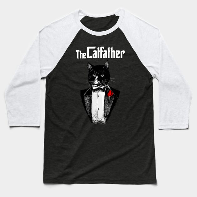 Catfather Baseball T-Shirt by Redilion